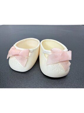 Vintage CPK Cabbage Patch Kids Doll Shoes Accessories White Pink Bow